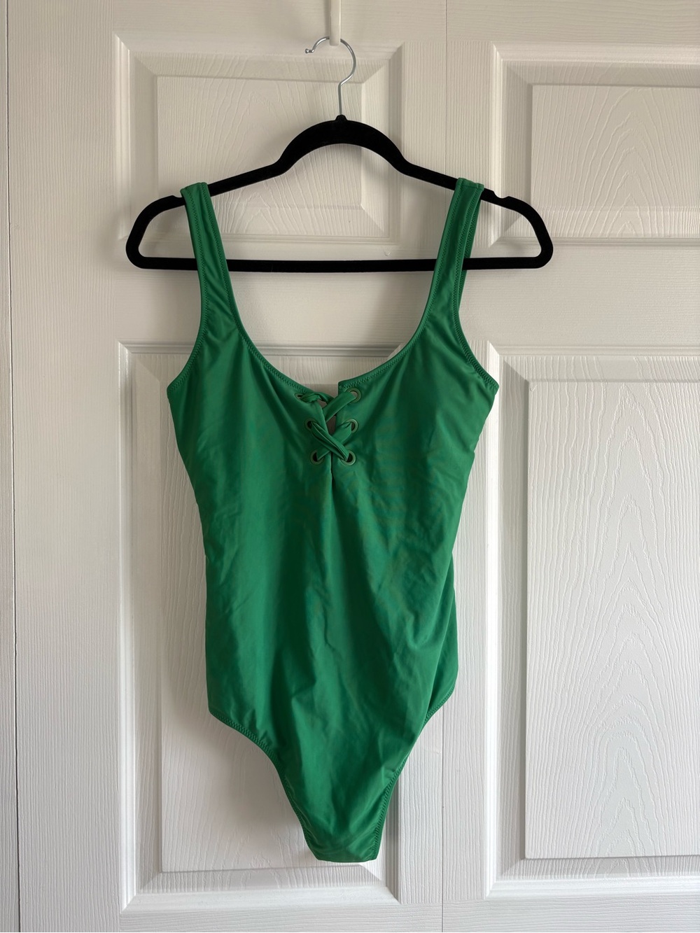 Aerie M Long Green One Piece Swimsuit Pool Beach Resort Slimming Full Coverage